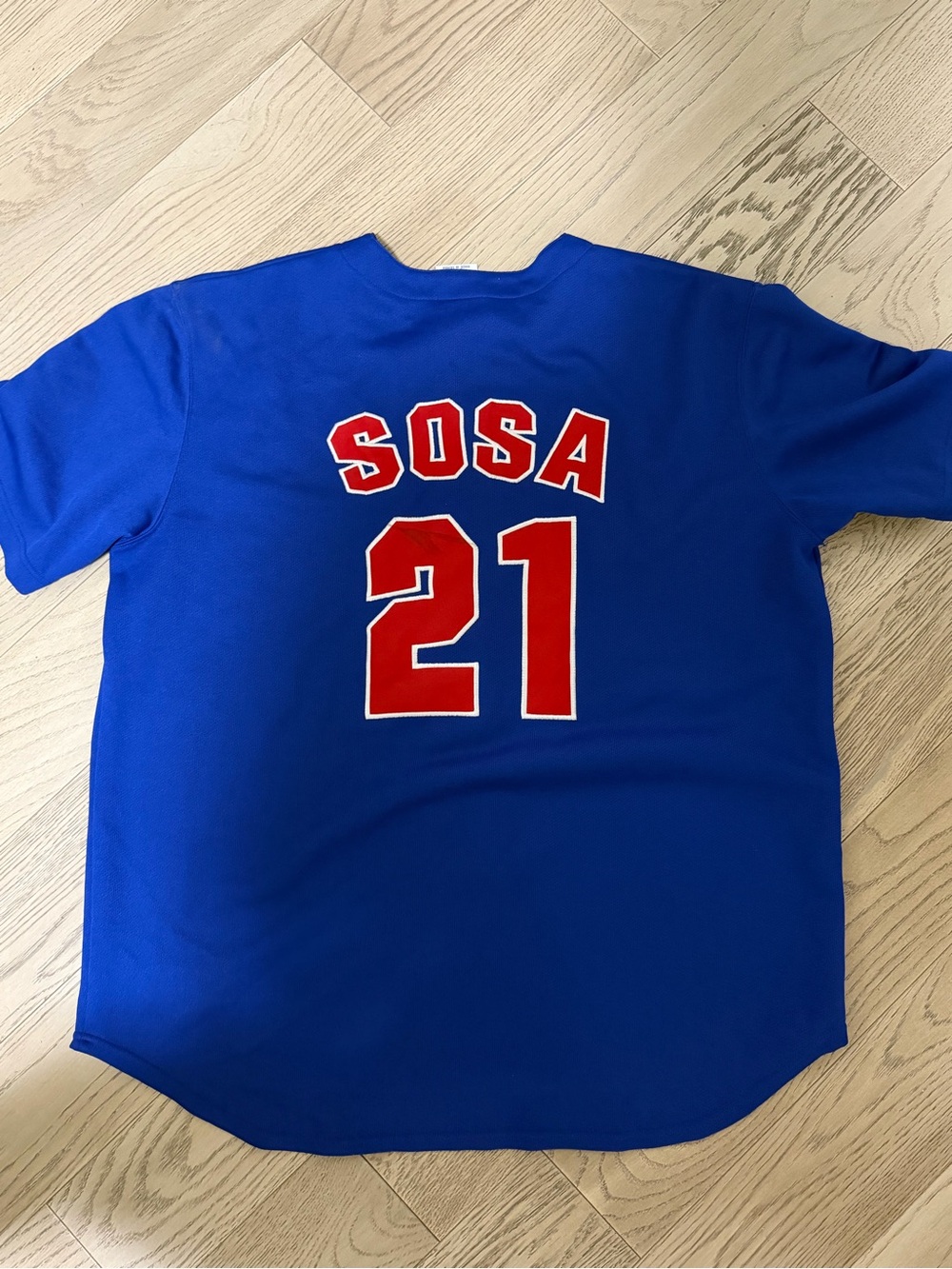 VINTAGE Sammy Sosa Chicago Cubs 21 Graphic Baseball Jersey